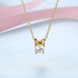 Wholesale High Quality Fashion Hot Sell Personality Chain Pendant 24k gold Ladies Charming Zircon Necklaces Jewelry TGGPN159 1 small