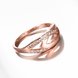 Wholesale Classic Rose Gold Geometric White CZ Ring TGGPR1117 1 small