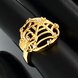 Wholesale Classic 24K Gold Insect White CZ Ring TGGPR1356 4 small