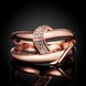Wholesale Classic Rose Gold Geometric White CZ Ring TGGPR418 1 small