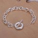 Wholesale Romantic Silver Round Bracelet TGSPB044