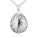 Wholesale Classic Silver Water Drop Necklace TGSPN138
